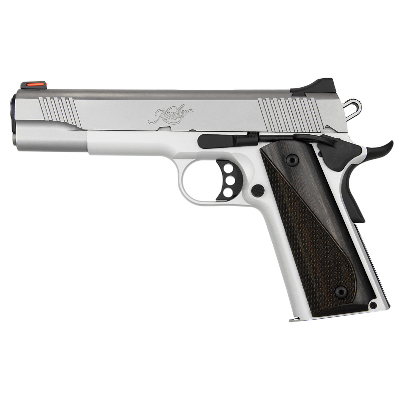 STAINLESS LW ARCTIC, 1911, Semi-automatic, Full Size, 9MM, 5" Barrel, Matte Finish, Silver, Laminate Grips, Fiber Optic, 9 Rounds 3700594