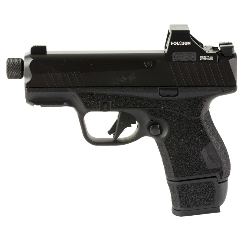 R7 MAKO Tactical OI| 9x19mm, 3.37" Threaded Barrel, Railed Frame, Black, Optics Ready, 2 15 Rd Magazines, Holosun 407K