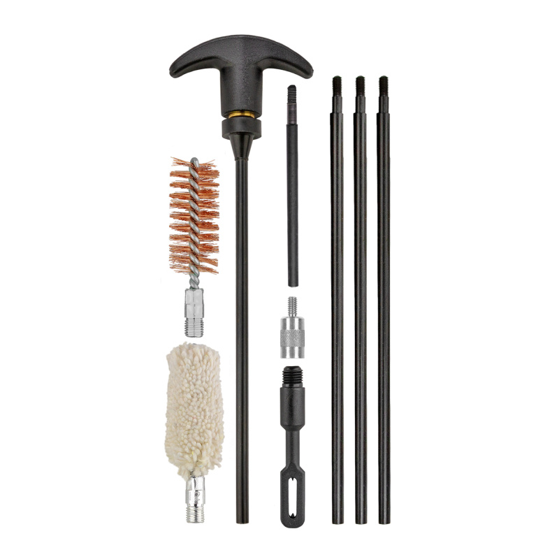 Valu-Pak, Cleaning Kit, KleenBore Rigid Rods, Rod Extension/Adapter, Cotton Mop, Phosphor Bronze Brush, 12 Gauge VP12