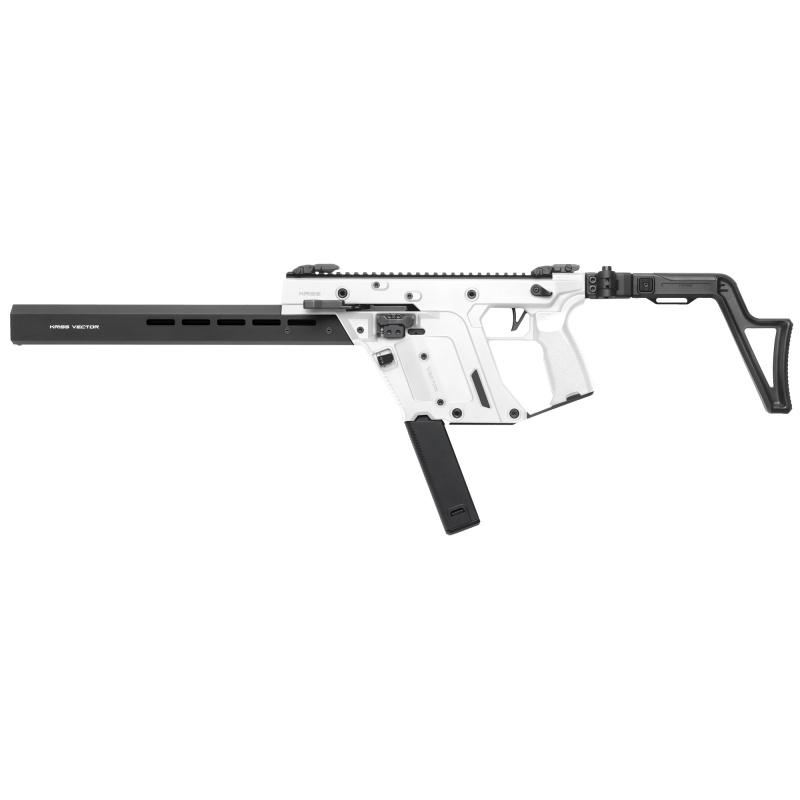 VECTOR CRB, Gen III, Semi-automatic Rifle, 9MM, 16" Threaded Barrel, 1/2X28 Thread Pitch, Matte Finish, Alpine, Low-Profile Flip-Up Sights, 3-Position Adjustable Folding Stock, 1 Magazine, 40 Rounds KV90-3CAP00
