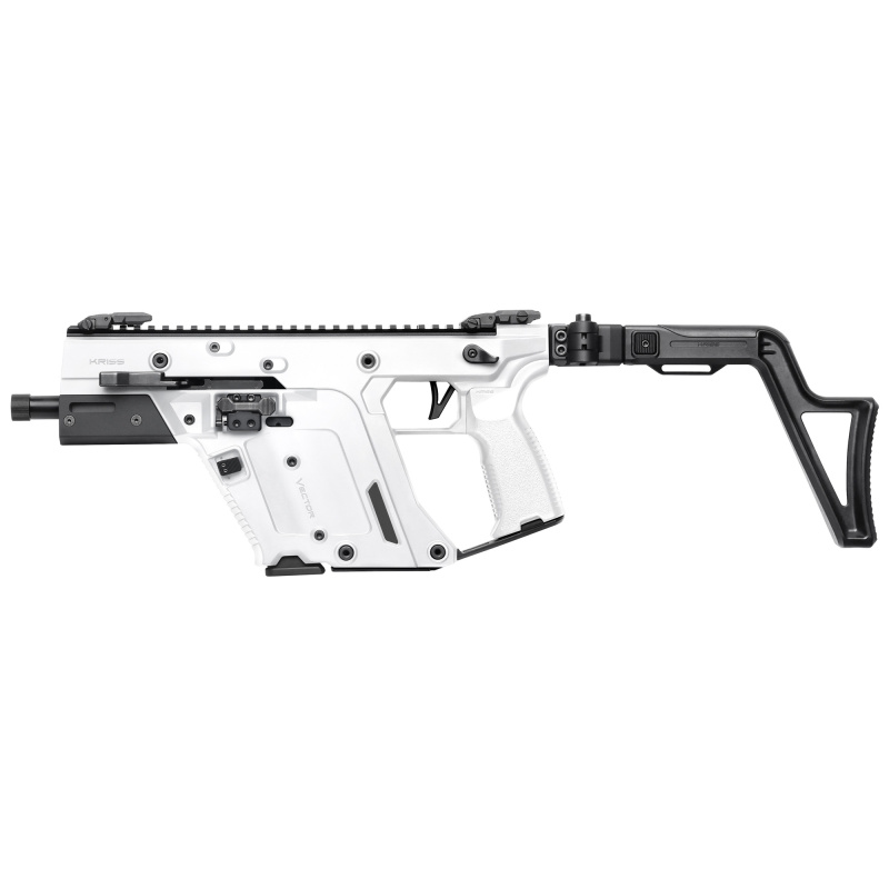 VECTOR SBR, Gen III, Semi-automatic, SBR, 9MM, 5.5" Threaded Barrel, 1/2X28 Thread Pitch, Matte Finish, Alpine, 3-Position Adjustable Folding Stock, Low-Profile Flip-Up Sights, 1 Magazine, 40 Rounds KV90-3SAP00