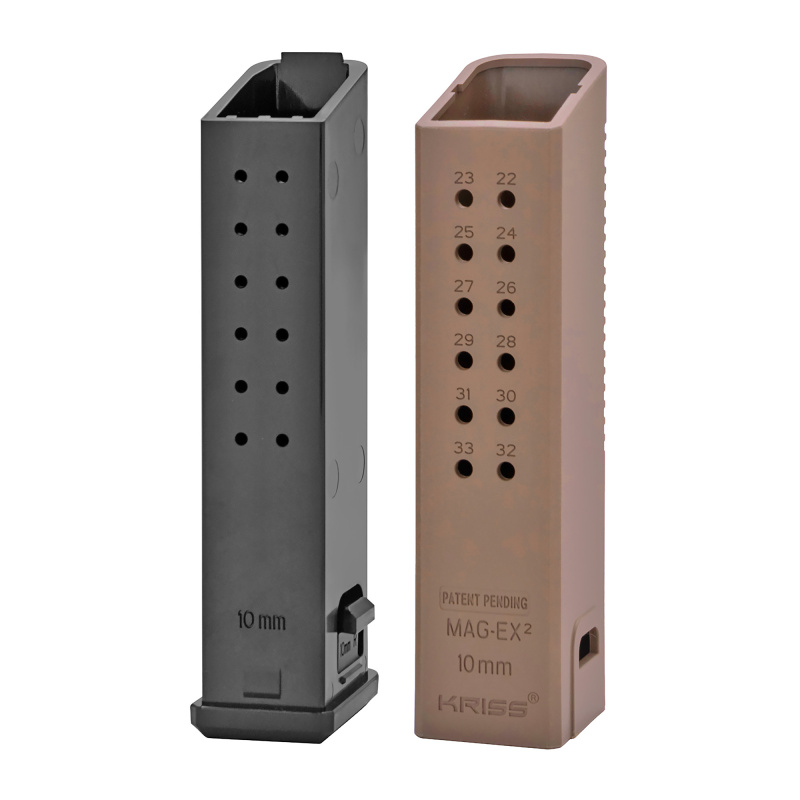 Magazine Extension, 10MM, +18 Rounds, FDE, Fits Kriss VECTOR, 3 Pack KVA-MX2K10FD01