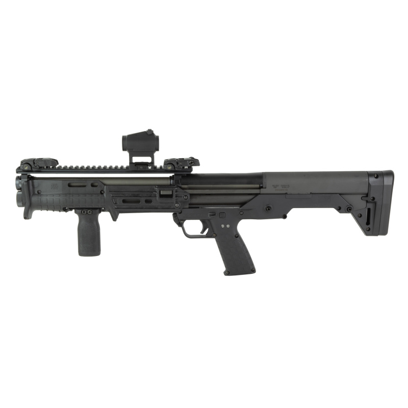 KS7 GEN 2 Defender, Pump Action Shotgun, 12 Gauge, 3" Chamber, 18.5" Barrel, Black, Synthetic Stock, 6 Rounds, Includes Vortex Crossfire Red Dot, Extended Butt Pad, Magpul RVG Vertical Grip, Aluminum Follower, and Magpul Flip Sights KS7BLKDREDDOT-GEN2