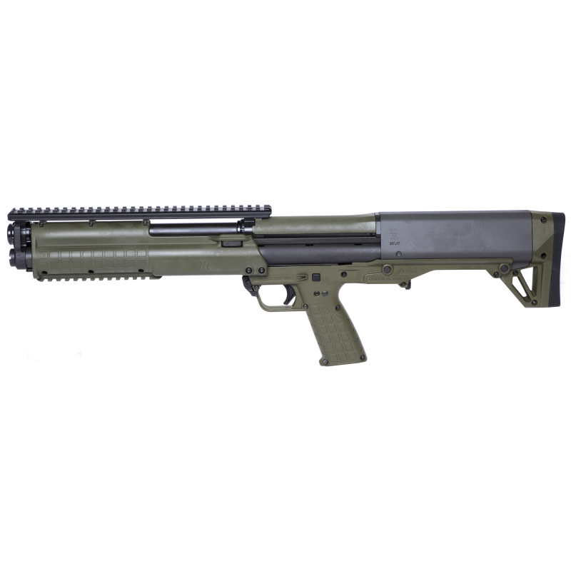KSG | 12 Gauge 18.5 Inch Barrel 2.75 Inch Chamber Picatinny Rails Dual Magazine Tubes OD Green Finish 14 Rounds