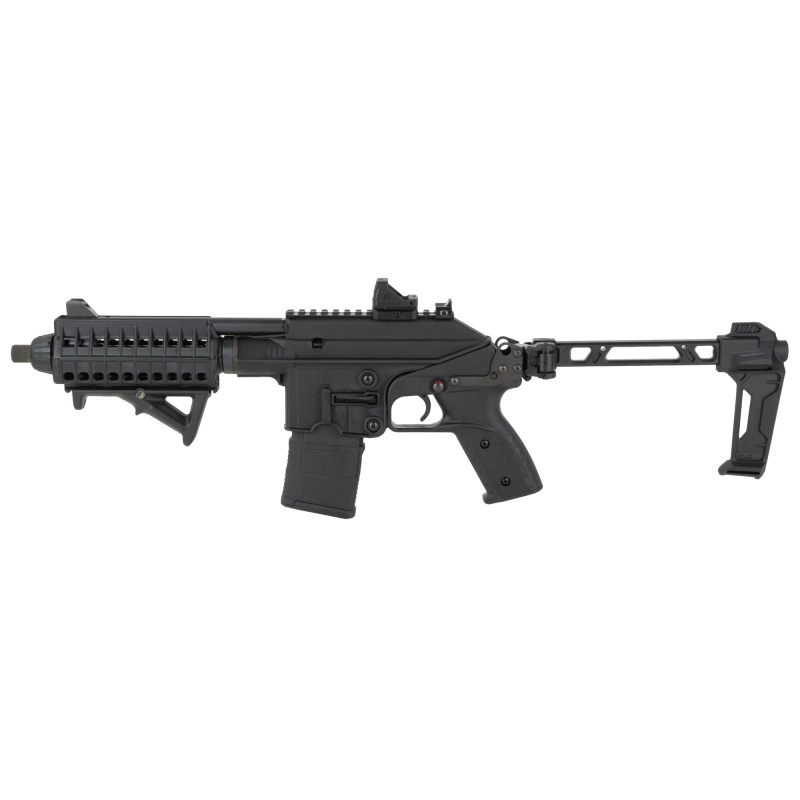 PLR-16, Semi-automatic Pistol, 223 Remington/556NATO, 9.2" Threaded Barrel, 1/2X28 Thread Pitch, Polymer, Black, Pistol Brace, Adjustable Sights, 10 Rounds, 1 Magazine PLR16BLKD