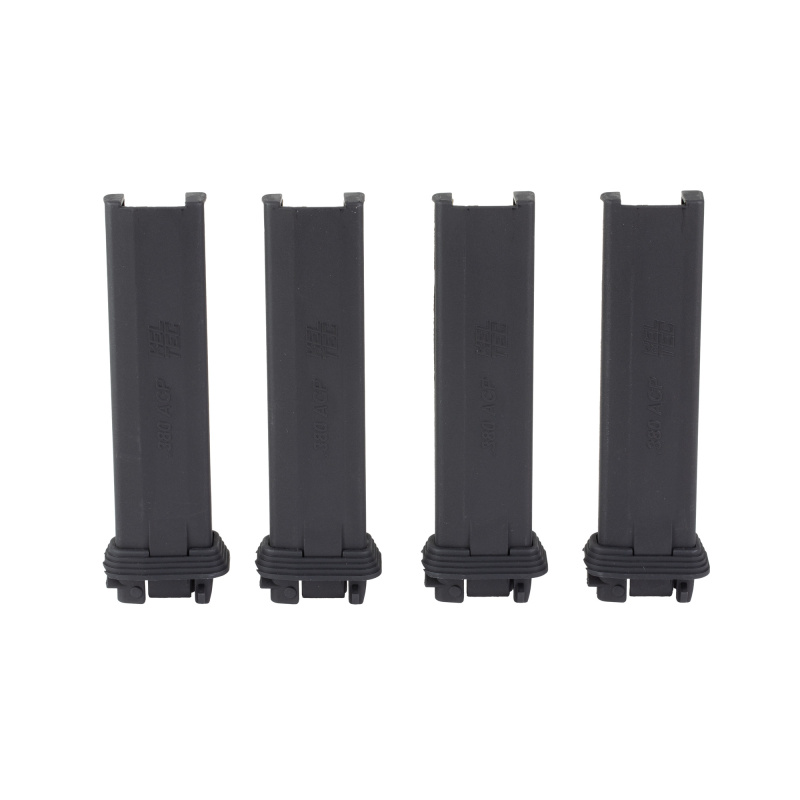 380ACP Stripper Clips, Holds 10 Rounds, Black, Pack of 4, For PR-3AT PR-3AT-1500
