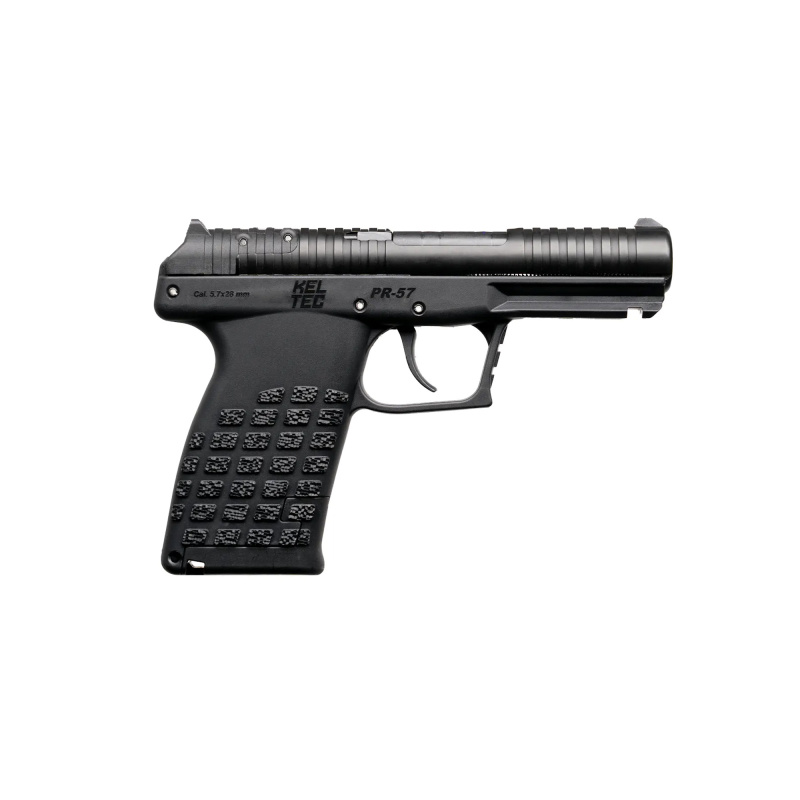 PR57, Striker Fired, Semi-automatic, Polymer Frame Pistol, Compact, 5.7X28MM, 4.6" Barrel, Matte Finish, Black, Optics Ready, 3 Dot Sights, 20 Rounds, (2) 10 Round Stripper Clips, Includes Optic Plate PR57BLK