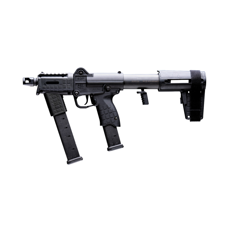 SUB-SDP Kit, Semi-automatic, Folding, 9MM, 6" Barrel, Threaded 1/2x28", Pistol Brace, Angled Magazine Holder, Sub 2000 Compensator, 2 Magazines, 27 Rounds SDP9BLKT