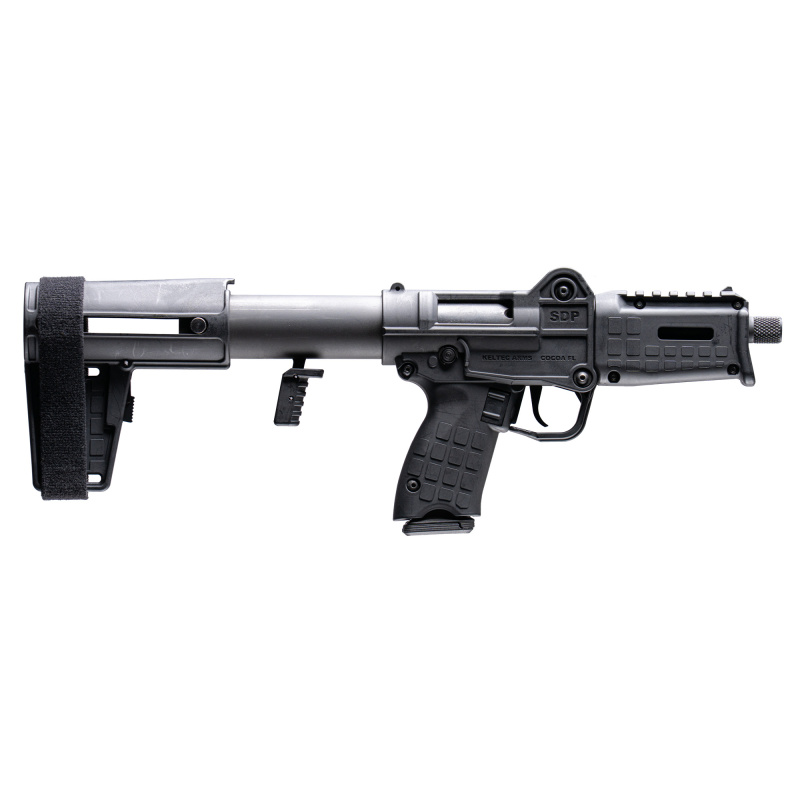 SUB-SDP, Semi-automatic, Folding, 9MM, 6" Threaded Barrel, Threaded 1/2x28", Pistol Brace, 1 Magazine, 17 Rounds SDP9BLK