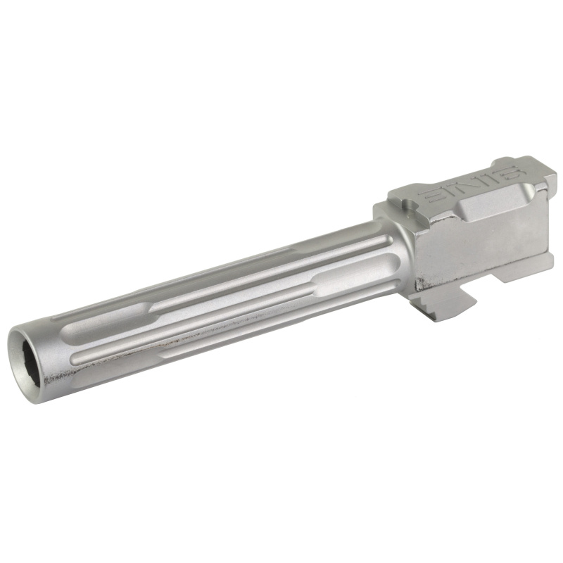 9INE, Barrel, 9MM, Stainless, 1:10, Fluted, Fits Glock 17 01-GB-G17-NTH-SSK