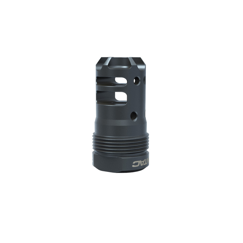 Dragon Muzzle Brake, 6MM ARC, 5/8X24 Thread Pitch, Plan B Compatible, QPQ Finish, Black, Short DGN6MMB-PBS