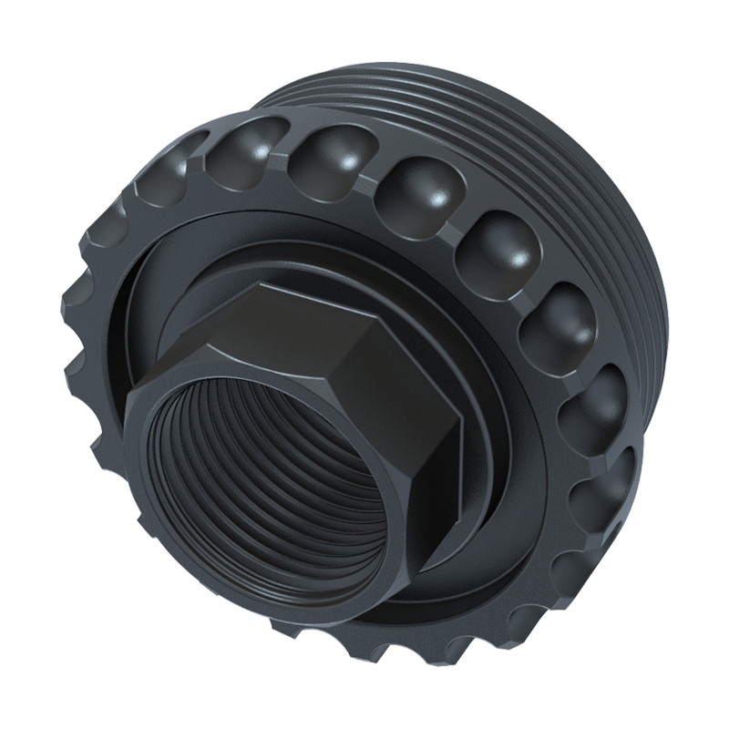 Adaptable Core, Direct Thread HUB Adapter, 5/8X24 Thread Pitch, QPD Finish, Black HUB-ADC-DT-762