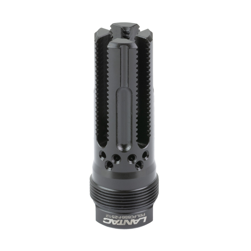 Lamprey, Plan B Hub Mount Flash Hider/Compensator, 556NATO, Threaded 1/2X28, QPQ Finish, Black, Full Size LAM-556Fc-PBL