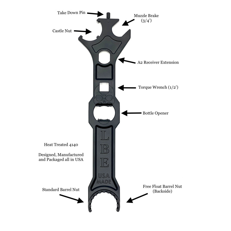 Armorers Tool, For AR-15, 4140 Steel Construction, Black ARMTL
