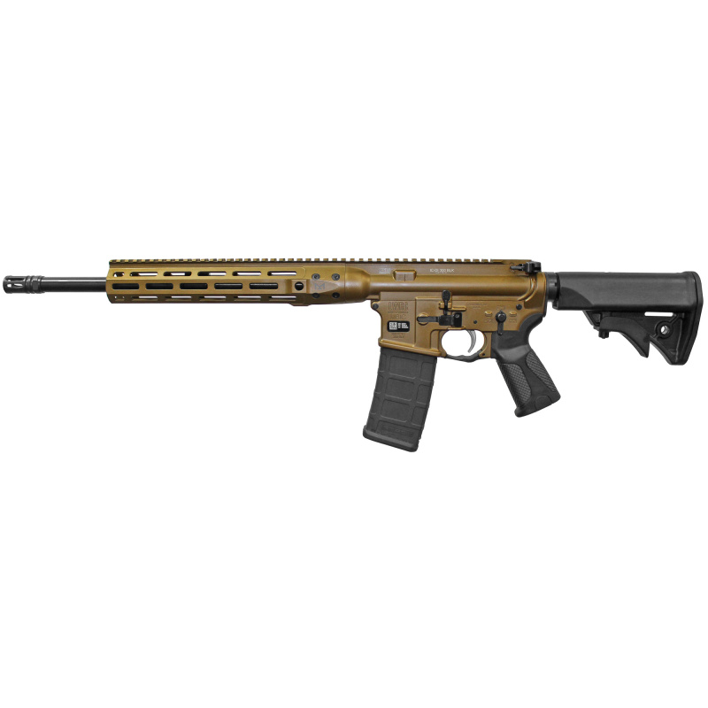 Direct Impingement Rifle, Semi-automatic, 300 Blackout, 16.1" Barrel, Burnt Bronze, 30Rd, MLOK ICDIR3BB16ML