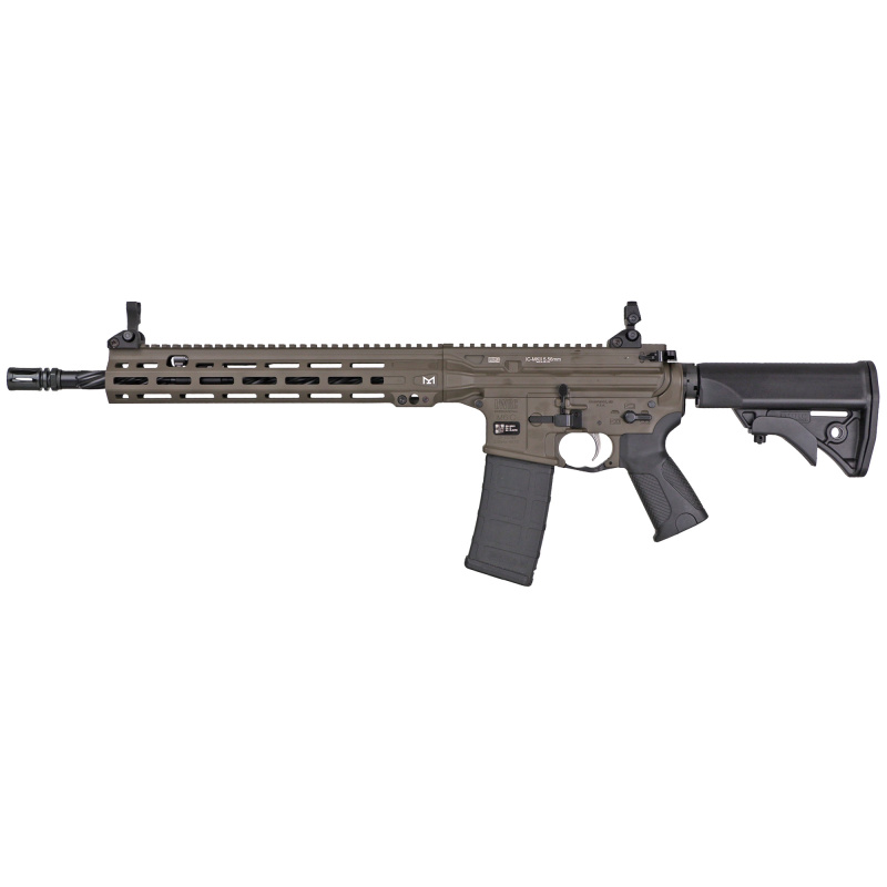 ICMKII, Semi-automatic Rifle, AR-15, 16.1" Threaded Barrel, Matte Finish, Patriot Brown, LWRC Ultra Grip, LWRCI Compact Stock, 30 Rounds, 1 Magazine ICMKIIR5PBC16