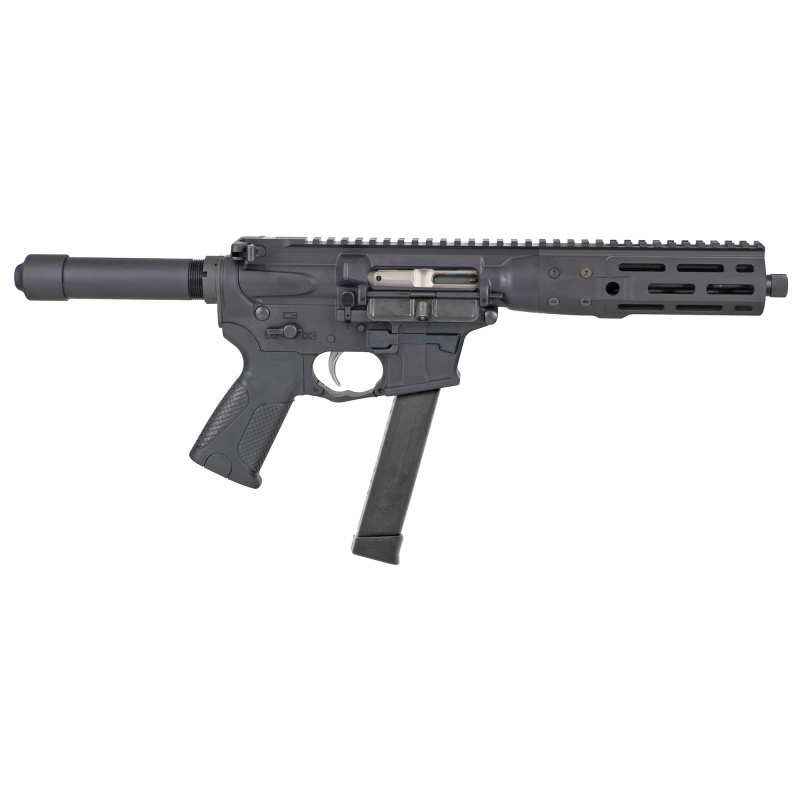 IC-9, Semi-automatic Pistol, AR, 9MM, 8.5" Barrel Threaded 1/2x28, Aluminum, Anodized Finish, Black, LWRCI Ultra Combat Grip, 12" M-LOK Rail, 30 Rounds, 1 Magazine, Ambidextrous ICP9B8
