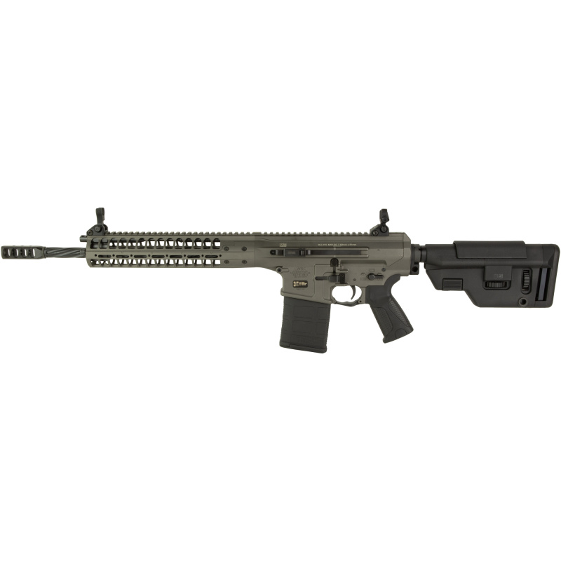 REPR MKII, Side Charge, Semi-automatic Rifle, AR, 308 Winchester/762NATO, 16.1" Cold Hammer Forged Spiral Fluted Barrel, Threaded 5/8x24, Tungsten, B5 Systems Stock, Magpul MOE Plus Grip, LWRCI Skirmish Sights, ULTRA Muzzle Break, 30 Rounds, 1 Magazine,