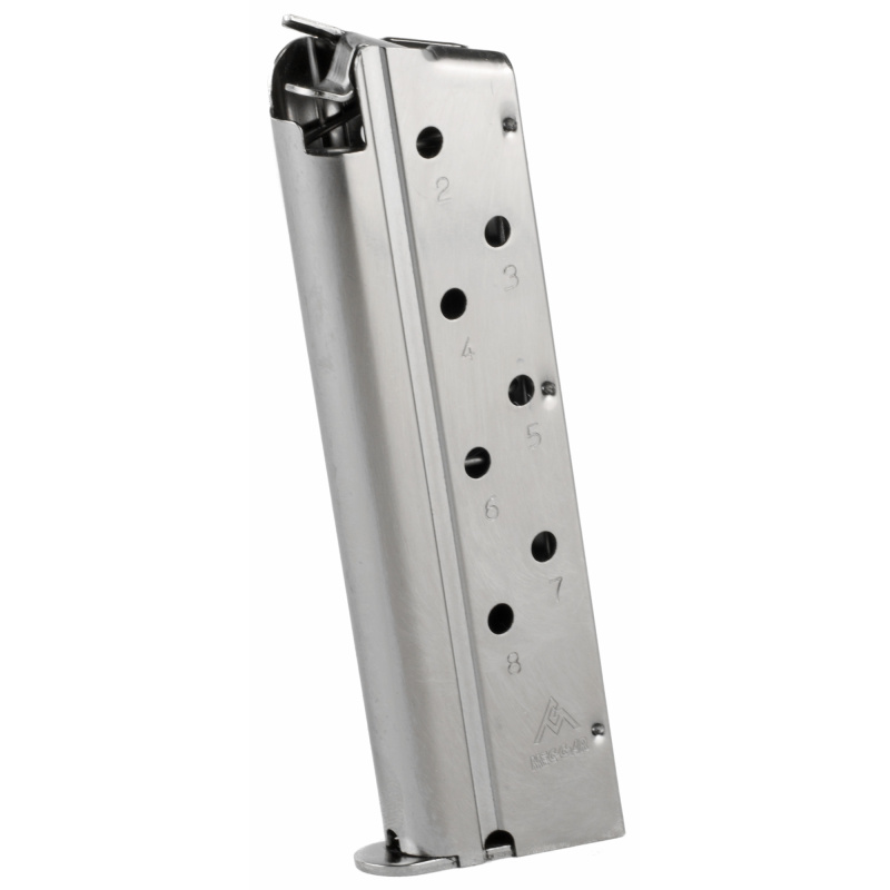 Magazine, 40 S&W, 8Rd, Fits 1911, Nickel MGCGOV40N