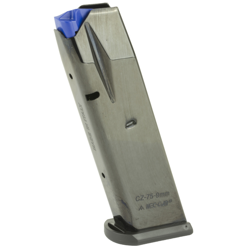 Magazine, 9MM, 10Rd, Blue Finish, Fits CZ 75B/85B & SP101 MCCZ7510B