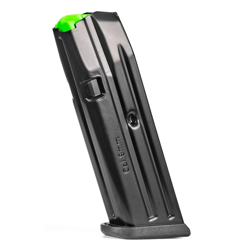Pistol Magazine, 9MM, 10 Rounds, Steel, Fits Glock 17, Anti-Friction Coating, Black MGG171000A