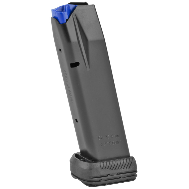 Magazine, 9MM, 19Rd, Fits CZ 75, Drop Protection System Floor Plate, Anti-Friction Coating MGCZ7519DPS