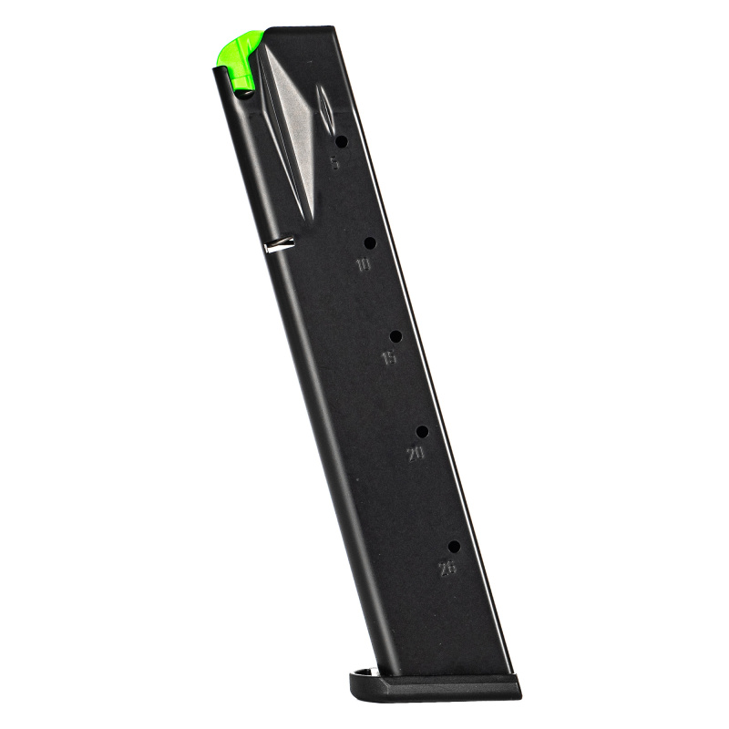 Pistol Magazine, 9MM, 26 Rounds, Fits Beretta 92 and M9 Series Pistols, Anti-Friction Coating, Black MGPB9226AFC