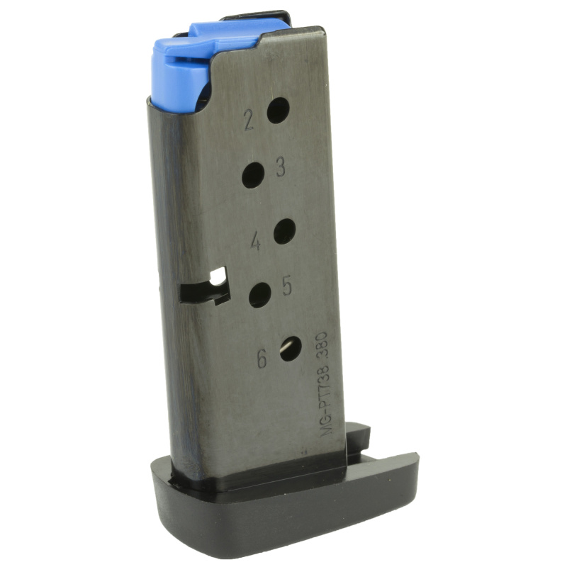 Magazine, 380ACP, 6Rd, Blue Finish, Fits 738TCP MGPT7386B