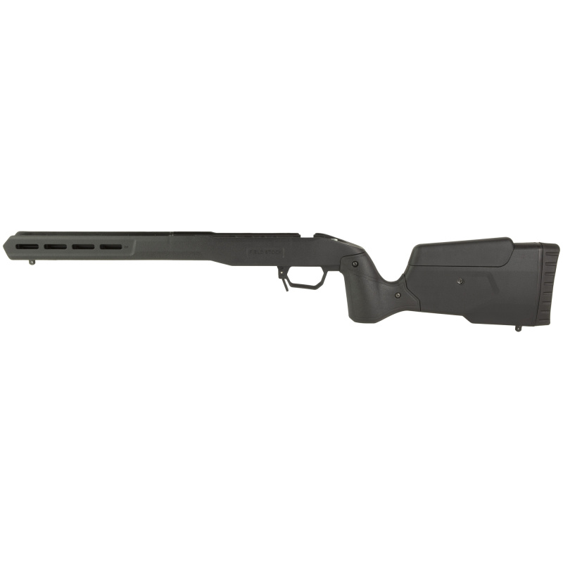 Field Stock, Rifle Chassis, 6061 Aluminum Core, Overmolded Polymer Body, AICS Magazine Compatible, Black, Fits Tikka T3 Short Action 105827-BLK