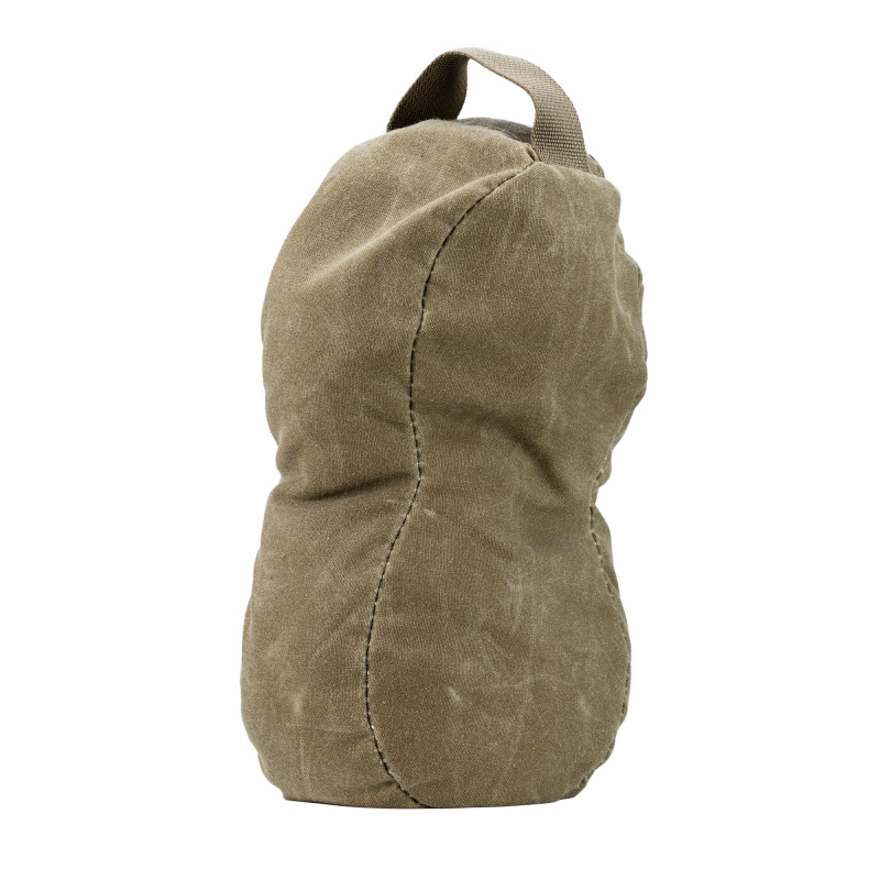 Peanut, Waxed Canvas, Shooting Bag, Sand Fill, 10"x3.5"x5", Army Duck Canvas Construction, Grulla 108050-GRU