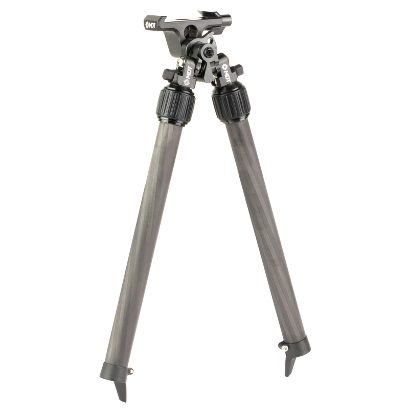 Mountain Bipod, Carbon Fiber Legs, Aluminum & Titanium Construction, Fits Arca Rail, Black 114700-BLK