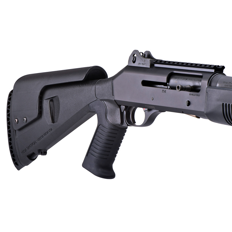 Urbino Pistol Grip Stock, Fits Benelli M4 12 Gauge, 12.5" Length of Pull, Adjustable Cheek Riser, Matte Finish, Black 90040