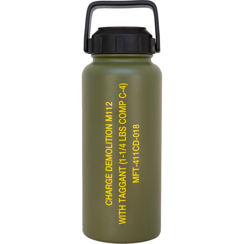 Mission First Tactical, M112 Demo Charge Drinkware, Bottle, 32 oz, Green DM112-32