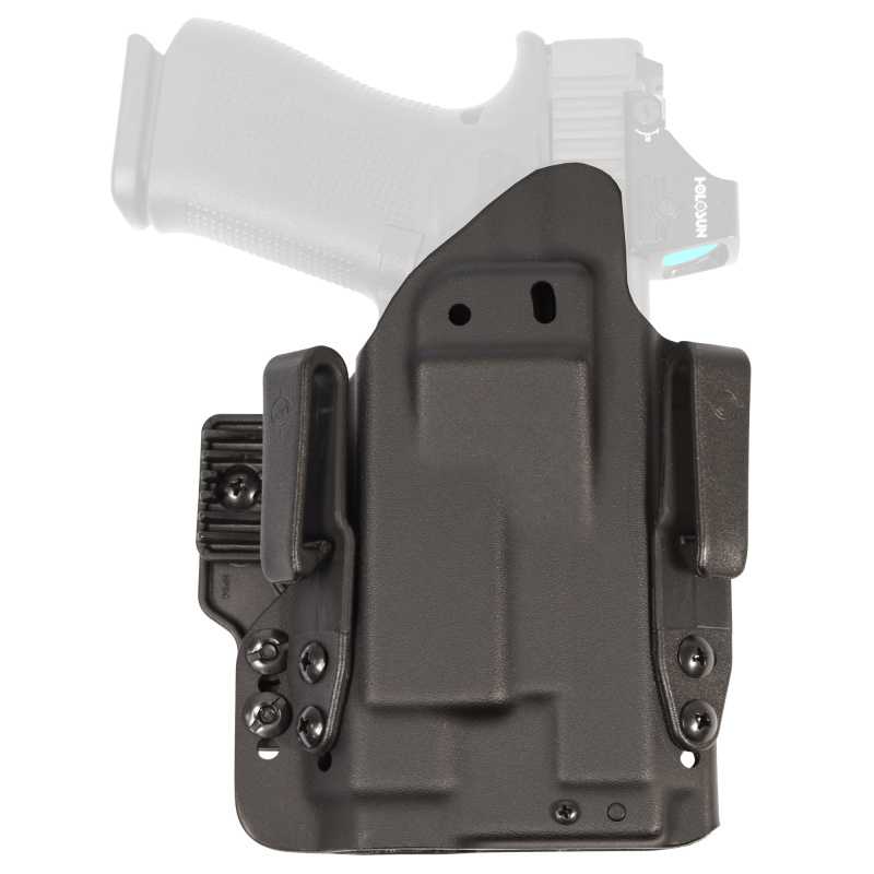 Pro Holster, Inside Waistband Holster, Fits Glock 48 with TLR7 Sub, Kydex, Black, Ambidextrous, Includes (2) Tuckable 1" Belt Clips and (1) 1" Belt Clip H5-GL-4-WL-7