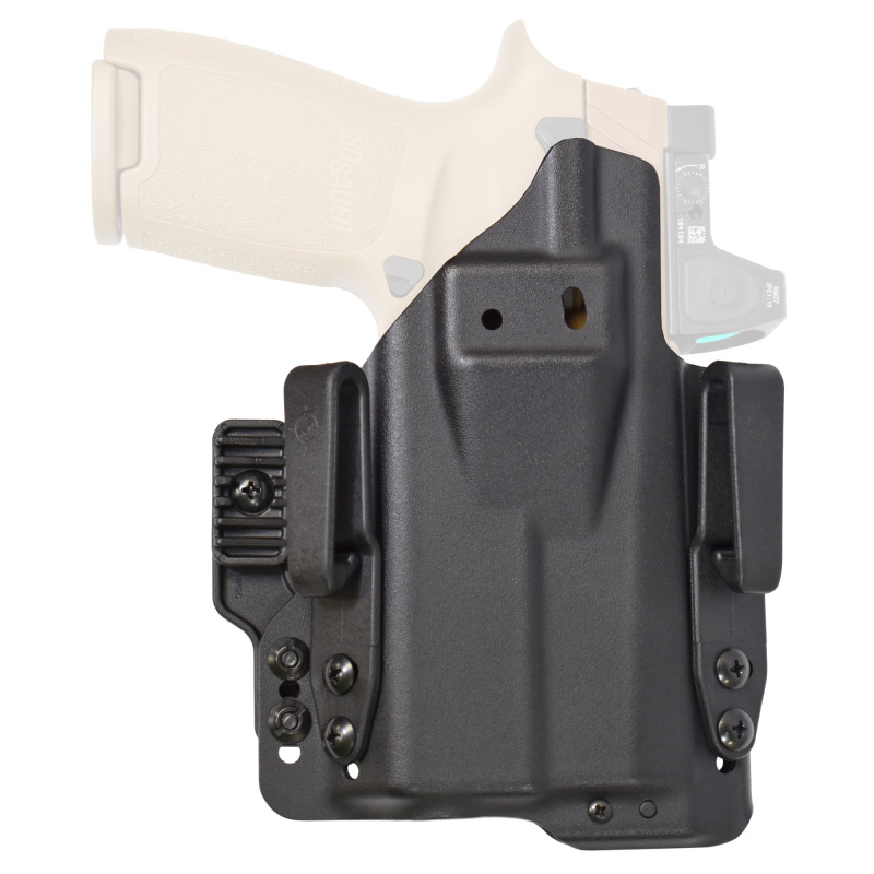 Pro Holster, Inside Waistband Holster, Fits Sig P320 X Carry with TLR7, Kydex, Black, Ambidextrous, Includes (2) Tuckable 1" Belt Clips and (1) 1" Belt Clip H5-SIG-9-WL-7