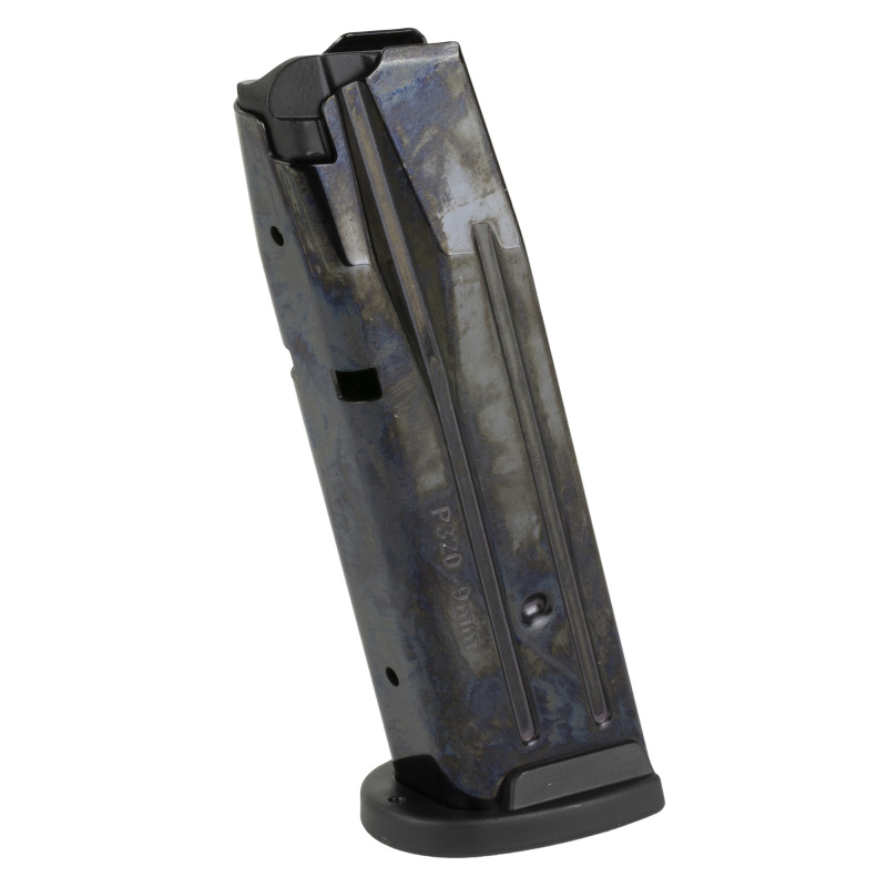 Pistol Magazine, ACT-MAG, 9MM, 15 Rounds, Fits Sig P320/M17 Full Size, Blued Finish 3210