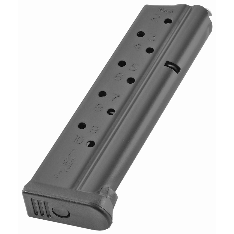 Magazine, Range Pro, 9MM, 10 Rounds, Fits 1911, Stainless, Black M-RP-9FS10-B