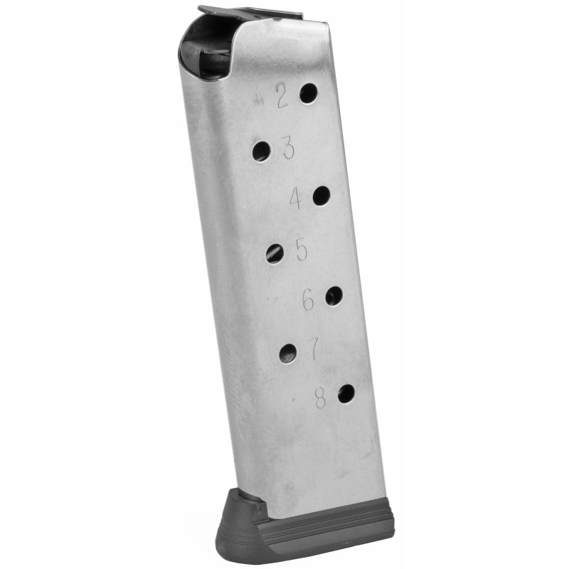 Magazine, 45 ACP, 8Rd, Fits 1911 Government/Commander, Stainless Finish SP300555