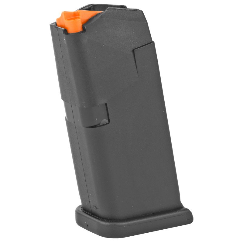 OEM Magazine, 9MM, 10Rd, Fits GLOCK 26, Cardboard Style Packaging, Black Finish, Orange Follower, Gen5 33377