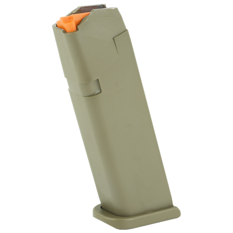 OEM Magazine, 9MM, 17Rd, Fits GLOCK 17/34, Cardboard Style Packaging, OD Green Finish 47458