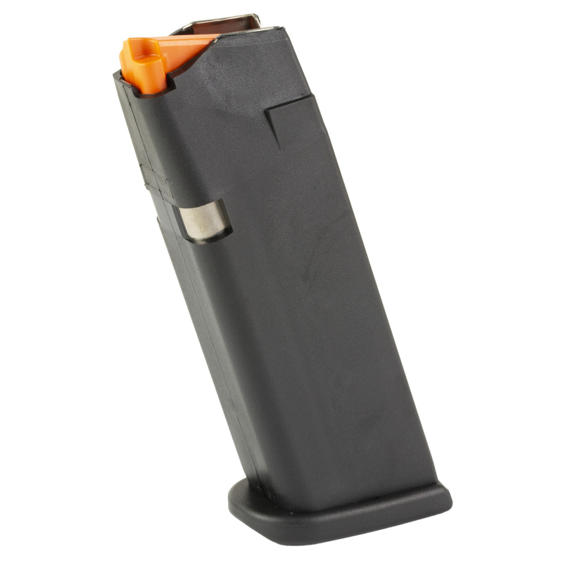 OEM Magazine, 45ACP, 10 Rounds, Fits GLOCK 21, Orange Follower, Polymer, Black 74201