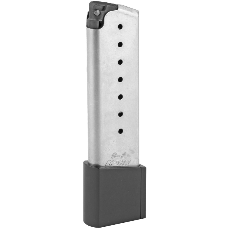 Magazine, 9MM, 10Rd, Grip Extension, Fits K/KP/S/CW Models, Stainless Finish K910