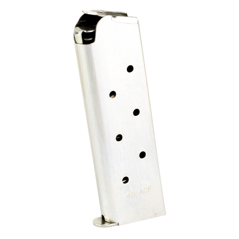 Magazine, 45 ACP, 8 Rounds, Fits 1911, Stainless Steel, Silver 1000133A