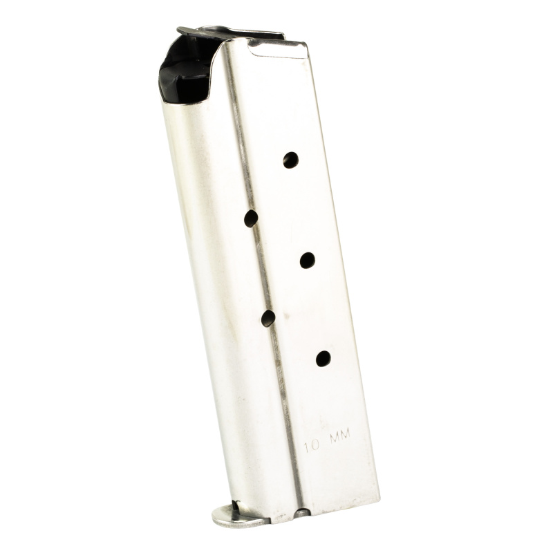 Magazine, 10MM, 8 Rounds, Fits 1911, Stainless Steel, Silver 1001706A