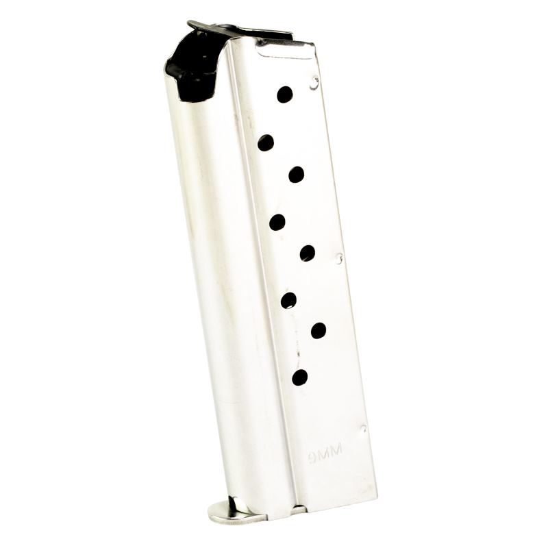 9mm Full-Size 1911 Magazine | Stainless, 9-round capacity, for 1911 9mm pistols with full-length grip.