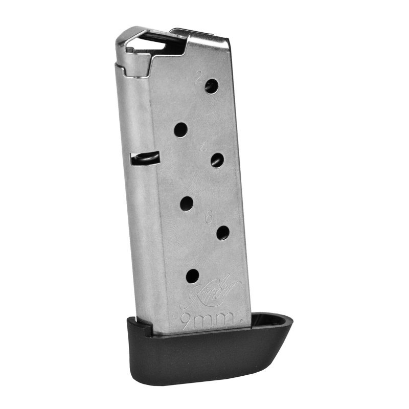 Extended Magazine, 9MM, 7Rd, Stainless, Fits Kimber Micro 9 1200845A