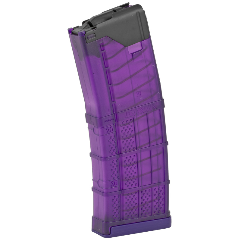 Magazine, L5 Advanced Warfighter, 223 Remington, 556NATO, 30Rd, Translucent Purple, AR Rifles 999-000-2320-01