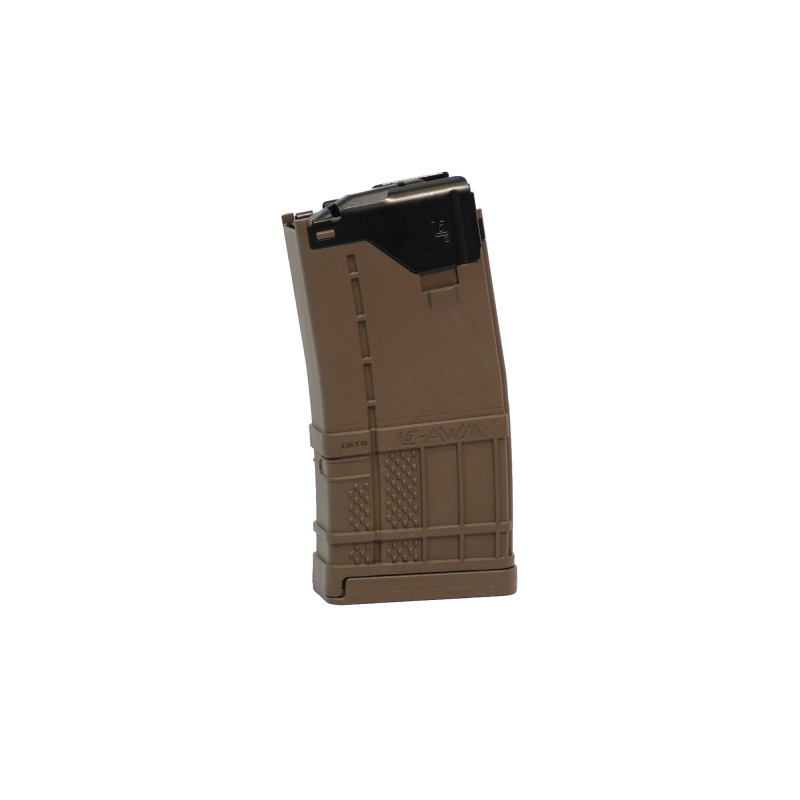 Magazine, L5AWM GEN 2, 223 Remington/556NATO, 20 Rounds, Fits AR Rifles, Steel/Polymer Hybrid, Flat Dark Earth L5-G2-20-FDE