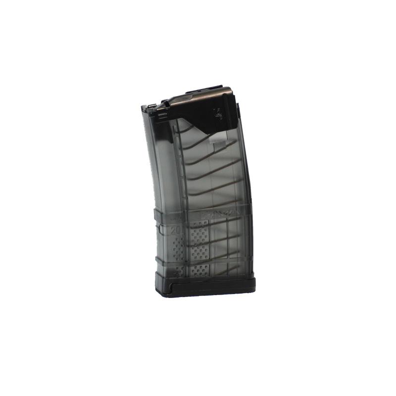 Magazine, L5AWM GEN 2, 223 Remington/556NATO, 20 Rounds, Fits AR Rifles, Steel/Polymer Hybrid, Translucent Smoke L5-G2-20-SMK