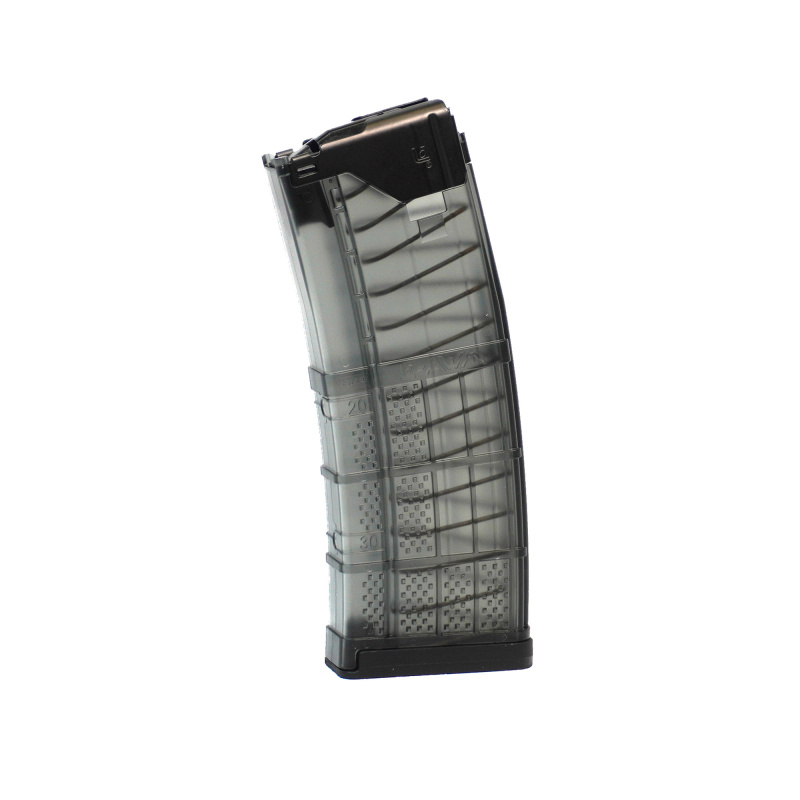 Magazine, L5AWM GEN 2, 223 Remington/556NATO, 30 Rounds, Fits AR Rifle, Steel/Polymer Hybrid, Translucent Smoke L5-G2-30-SMK